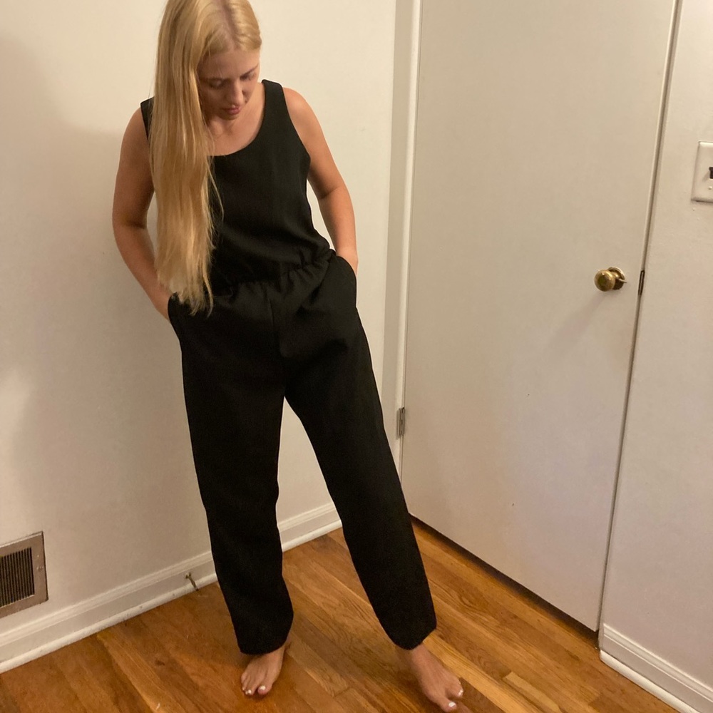 Simple Black Jumpsuit